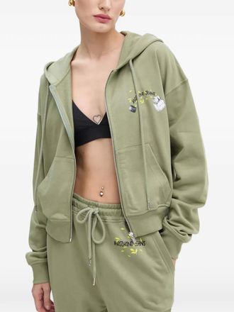 Moschino Sweater met rits - Groen