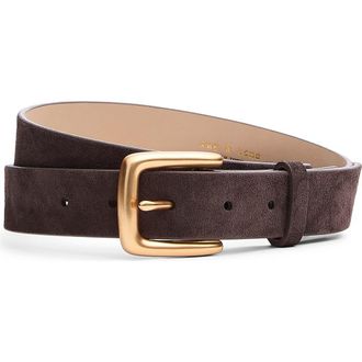 Rag & Bone Cassie Suede Belt in Dark Chocolate Suede at Nordstrom, Size X-Small
