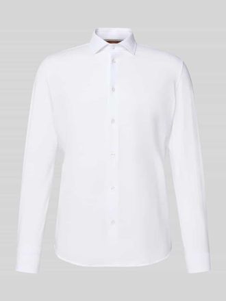 Cruna Slim Fit Business-Hemd mit Knopfleiste in Weiss, Gr&ouml;&szlig;e 48