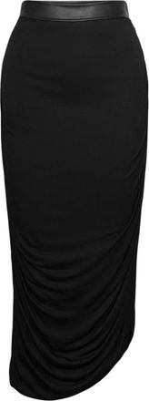 Envelope 1976 Moderne Asymmetrische Verdi Rok - Dames - Midirokken - Zwart - L - Rokken