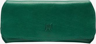 Tusk Siam Flap Over Eyeglass Case in Emerald /Geranium at Nordstrom
