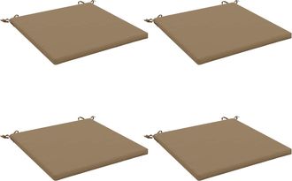 vidaXL Cojines De Asiento De 4 Piezas Soest 4 Uds. 100% Poli&eacute;ster Vidaxl