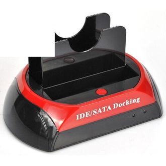 Trade Shop Trade Shop - Estaci&oacute;n De Acoplamiento Disco Duro 3.5 2.5 Sata Ide 2 Hd Caja De Disco Duro Usb Sd Tf Ms