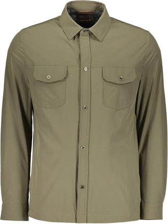 Moorer Giacca-camicia con tasche - Verde