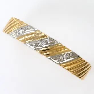C&A Platinum Yellow Gold Yellow Gold (18K) Platinum 900 Band Ring (Pre-Owned)