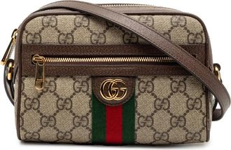 Gucci Pre-owned Gucci Mini GG Supreme Web Ophidia Crossbody Ladies 816359.493075