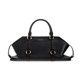 Alexander McQueen Farringdon Medium handtas - Dames - Handtassen - Zwart - ONE Size - Leer - Tassen