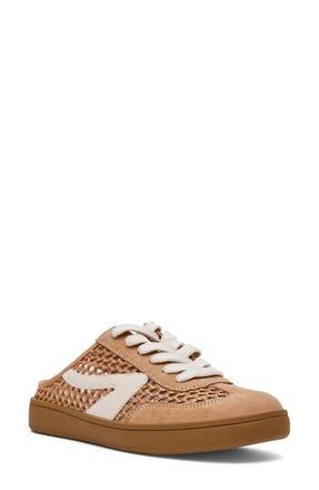 Dolce Vita Vitally Faux Shearling Lined Mule Sneaker in Camel Woven at Nordstrom Rack, Size 10