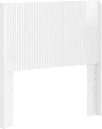 vidaXL Cabecero Blanco Brillante Madera De Ingenier&iacute;a Vidaxl