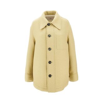 Ami Boiled wool gabardine shirt jacket Woman M
