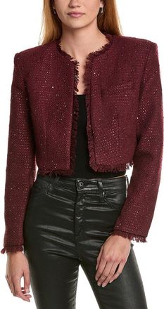 Bardot Evelle Boucle Cropped Jacket
