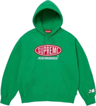 SUPREME SS26 Performance Zip Up Hooded Sweatshirt Green SUP-SS26-015-GRN