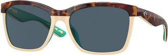 Costa 6S9053 Anaa Polarized 905302 Womens Sunglasses White Size 55