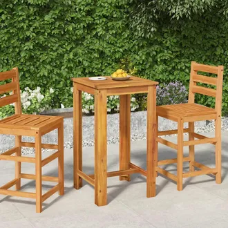 vidaXL Mesa Alta De Jard&iacute;n Madera Maciza De Acacia 60x60x105 Cm Vidaxl
