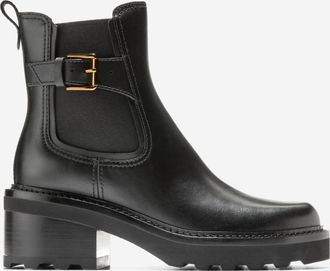 Cole Haan Womens Shibley Waterproof Lug Buckle Booties - Black Size 6.5