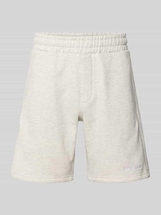 Pegador Regular Fit Shorts mit Logo-Stitching in Hellgrau Melange, Gr&ouml;&szlig;e XXL