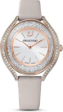 Swarovski Crystalline Aura leren horloge - Dames - Horloges - Veelkleurig - ONE Size - Leer - Accessoires
