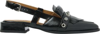 VIA VAI Jazz Tammi Sandalen - Dames - Ballerinas - Zwart - 39 EU - Leer - Schoenen