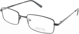 Signature Unisex Black Rectangular Eyeglass Frames 1115Black54