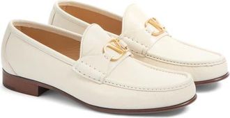 Valentino Garavani VLOGO Signature Loafer in Ivory at Nordstrom, Size 11Us