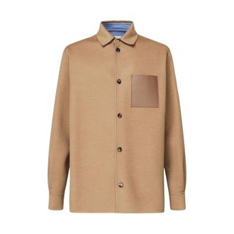 Loewe Jassen, Heren, Bruin, M, Shirt met lange mouwen