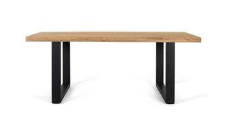 Giner&Colomer Mesa de comedor con tapa rectangular en madera de mango 200 cm