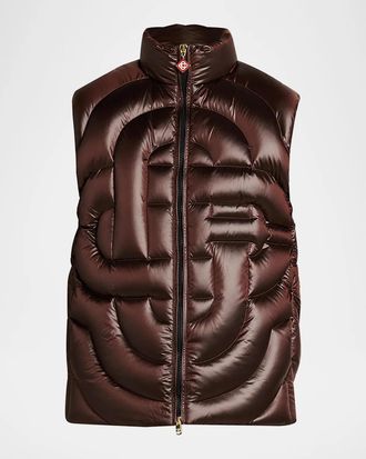 Casablanca Men & apos;s Quilted Nylon Puffer Vest