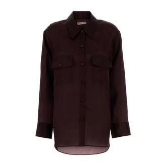 Khaite Shirts, female, Purple, Size: S Matteo Shirt