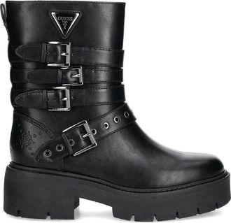 Guess Co Salvo laarzen met plateauzool en gespdetail - Zwart