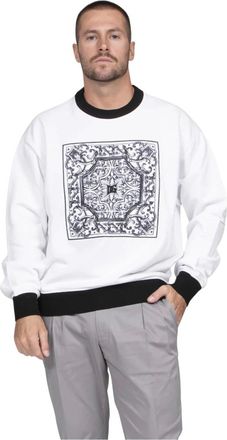 Dolce & Gabbana Hombre, Sudaderas, Blanco, Talla: S