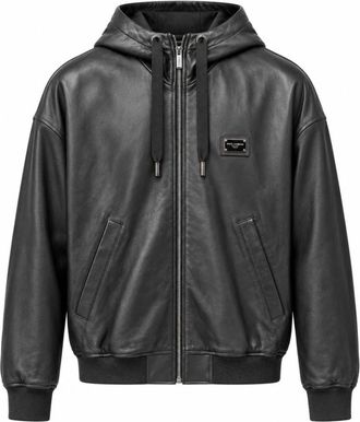 Dolce & Gabbana Chaqueta de Piel de Cordero - Jackets - Hombre - Negro - M