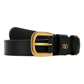 Valentino (WMNS) Valentino SS26 V Logo Signature Belt Black T0SM1PPU0NO