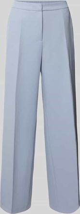 s.Oliver Black Label Regular Fit Weite Hose mit B&uuml;gelfalten in Rauchblau, Gr&ouml;&szlig;e 34/32