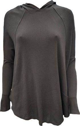 Pj Harlow Tara Long Sleeve Hoodie With Pocket In Black