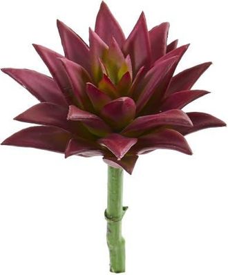 Nearly Natural 8-in Agave Succulent Pick Artificial Plant in Burgundy at Nordstrom