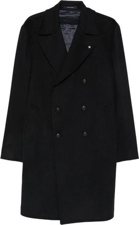 Tagliatore Arden Coat - Heren - Mantel - Zwart - 2XL - Wol - Jassen