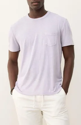 Marine Layer Relaxed Fit Hemp & Cotton T-Shirt in Lavender Mist at Nordstrom, Size Medium