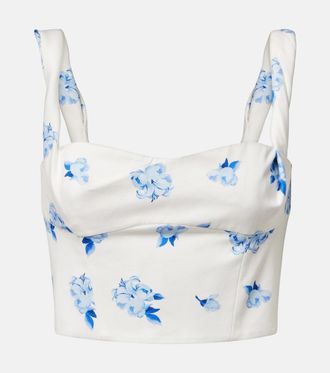 LEO LIN Top cropped Lexi in cotone