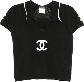 Chanel Polo a maniche corte 2001 - Nero