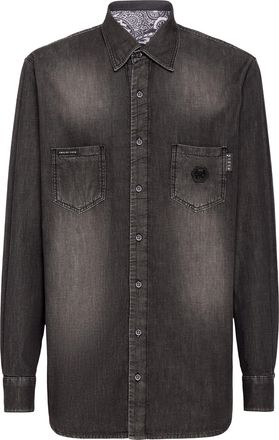 Philipp Plein Denim Shirt Paisley