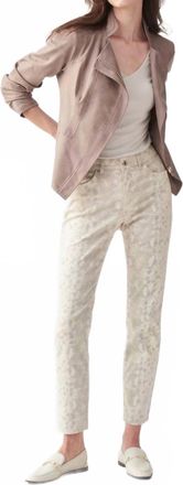 Joseph Ribkoff Snake Print Pant In Natural