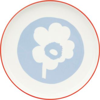 Marimekko Oiva Unikko Plate in White at Nordstrom, Size One Size Oz
