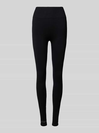 Born Living Yoga Skinny Fit Leggings mit breitem elastischem Bund Modell India in Black, Gr&ouml;&szlig;e XS