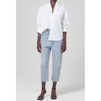 Citizens Of Humanity Pony Boy Low Slung Relaxed Jeans In Blue