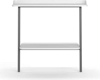 HERDASA Herdasa - Recibidor Modelo 787 Acabado Blanco/grafito, 87.5 Cm (alto) X 111 Cm (ancho) X 31 Cm (prof.)