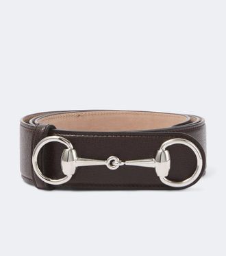 Gucci Cintur&oacute;n de piel con Horsebit