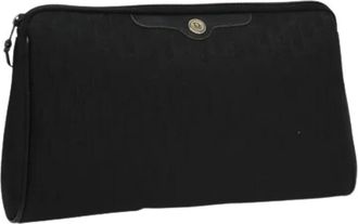 Dior Pre-owned Clutches, female, Black, Size: ONE SIZE Pre-owned Trotter Clutch Bag