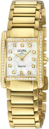 Gevril Group Regina Diamond Mother of Pearl Dial Ladies Watch 16221B