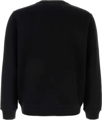 Burberry Mens Burlow Sweatshirt Black Cotton Sweater