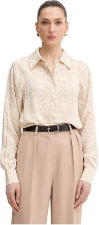 Trussardi Viscose Shirt - Dames - Overhemden - Beige - L - Overhemden